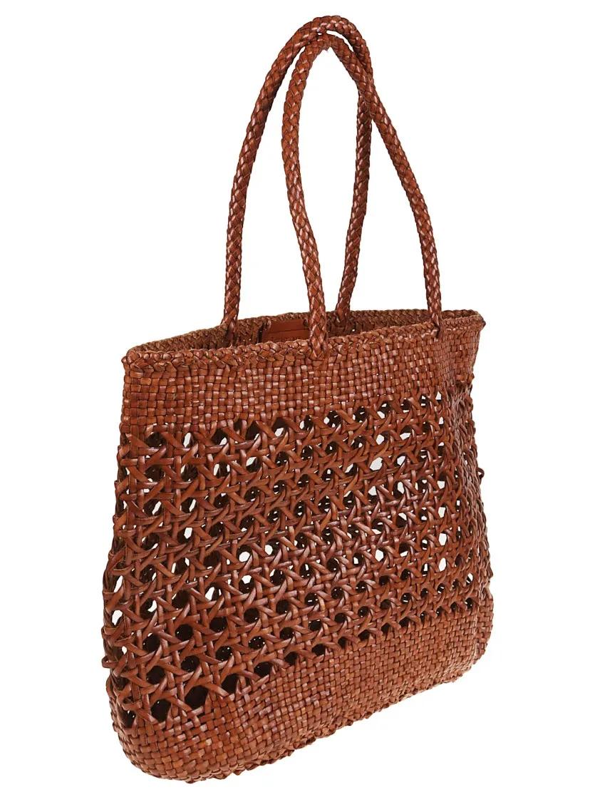 DRAGON DIFFUSION Shoppers & Totes Eclipse Cannage Basket in bruin