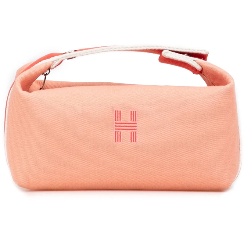 Hermès Nécessaire Small Canvas Bride A Brac Case rose
