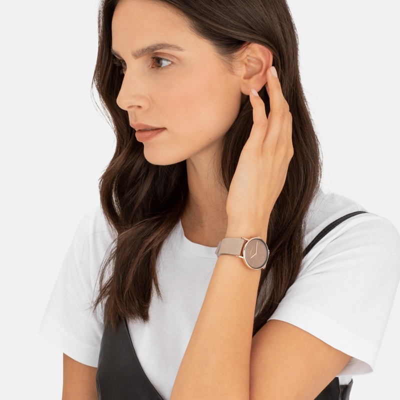 Liebeskind Berlin Quarzuhr Echtleder The Leather One beige(Image 2)