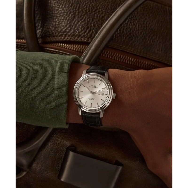Timex Automatikuhr Mechanische Automatikuhr Waterbury Metropolitan Au weiss(Image 6)