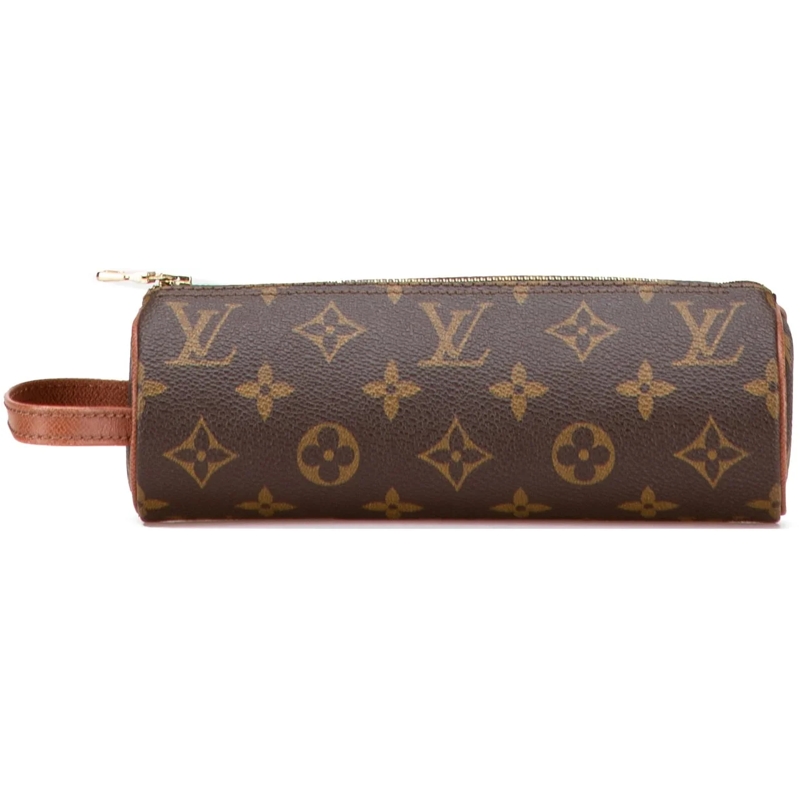 Louis Vuitton Necessaire Monogram Trousse Ronde Pencil Case 20 braun