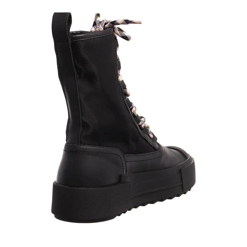 Philippe Model Stiefel Paris Haute High Woman Textile Fur_Noir Noir(Image 3)