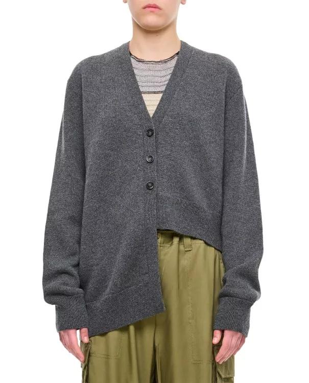 Loewe - Asymmetrical Cardigan - Größe S - gray