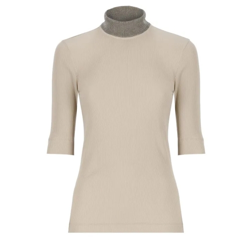 Brunello Cucinelli Beige Cotton Sweater Neutrals 