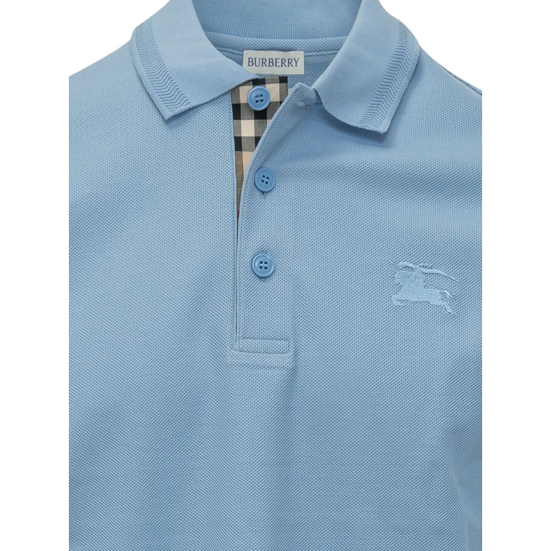 Burberry Polo Polo Eddie EKD a Maniche Corte hellblau(Image 3)