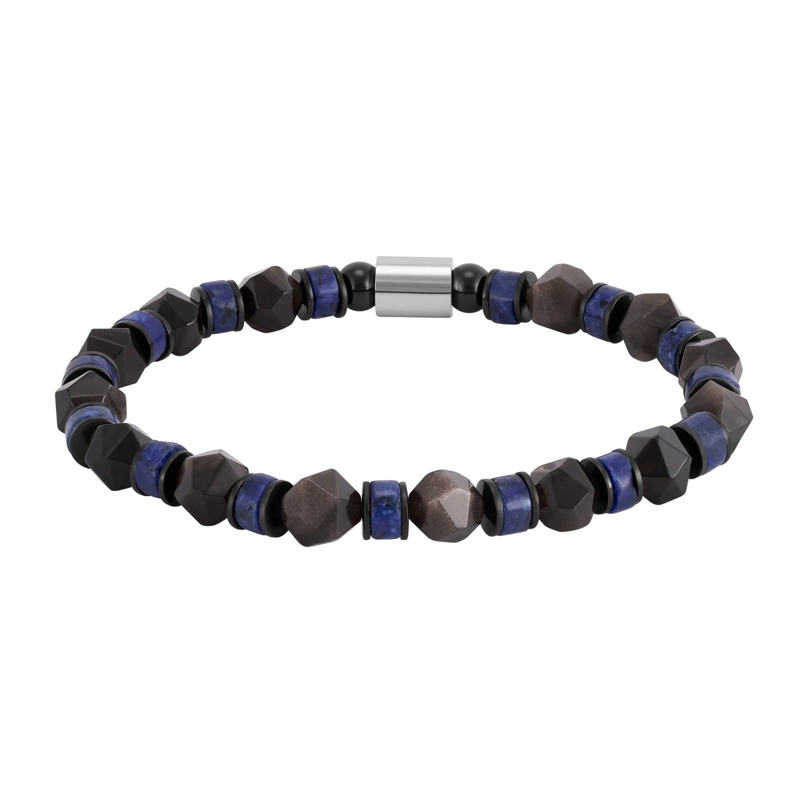 Police Armband Armband Rockcore- Herrenarmband- Farbe: braun- schwarz(Image 2)