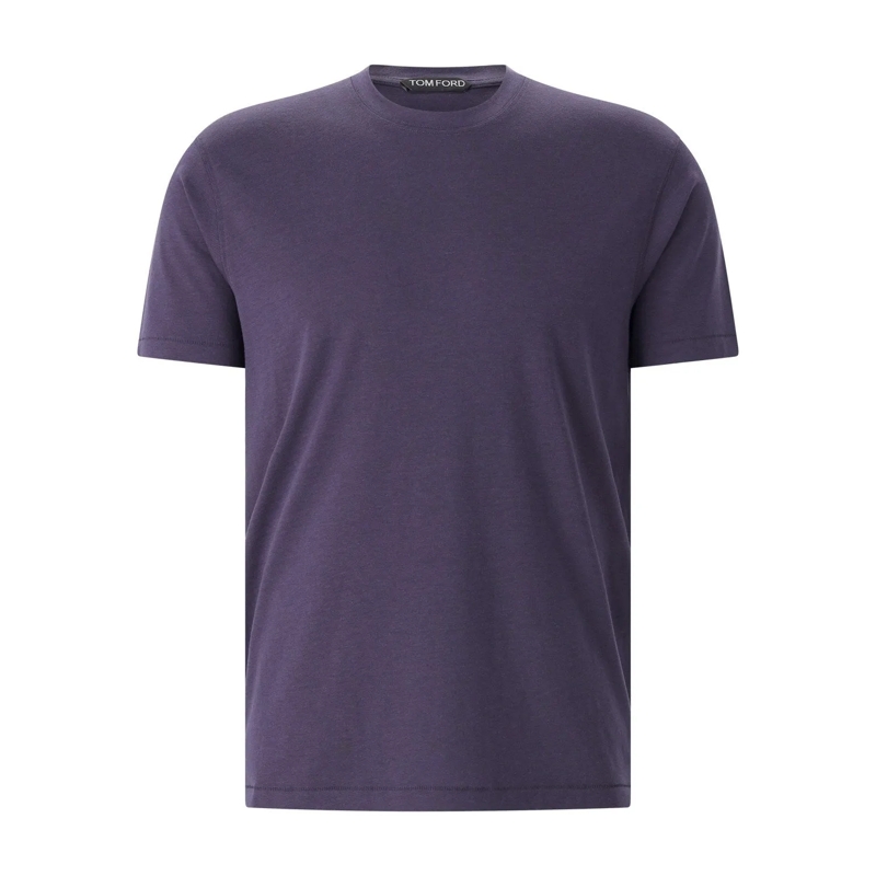 Tom Ford Chemise T-Shirt mit Rundhalsausschnitt Navy