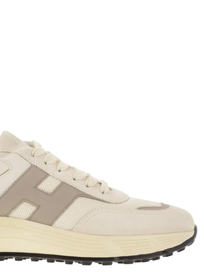 Thumbnail - Hogan Low-Top Sneaker - Dynamic Urban Trainers With Oblique H Detail - Gr. 6_5 - in Beige - für Damen