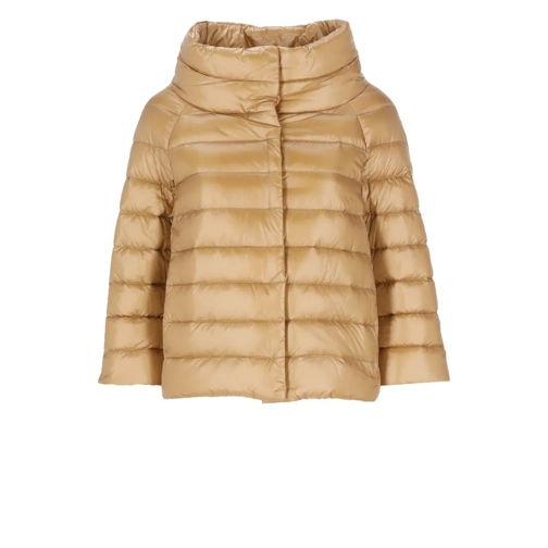 Herno Sofia Quilted Down Jacket Brown Giacca di transizione