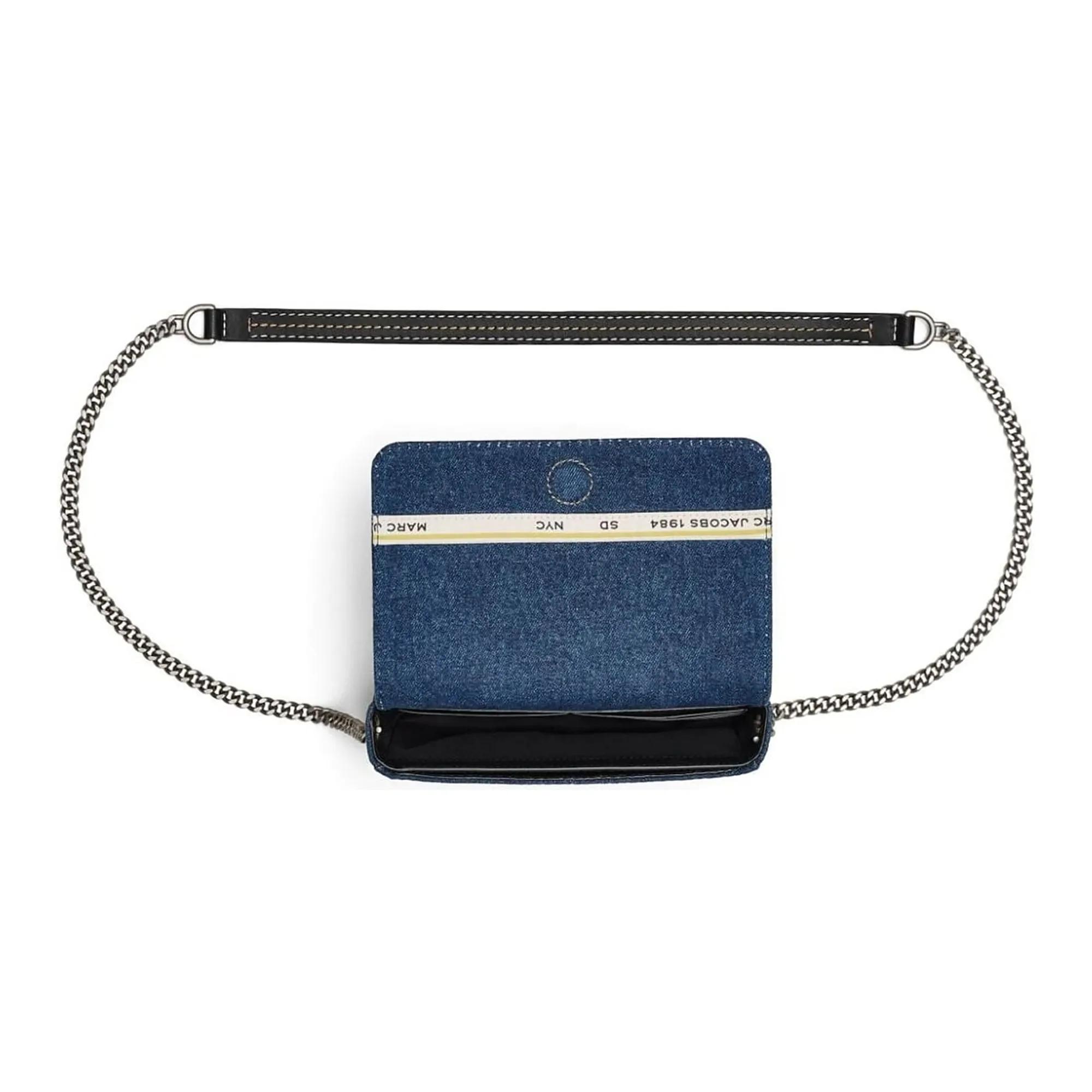 Marc Jacobs Hobo bags The Mini Crossbody Cotton Black in blauw