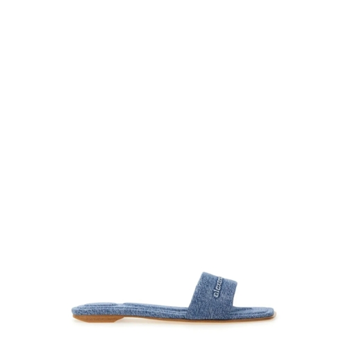 Alexander Wang Ballerina Denim "Vy" Slipper Blue