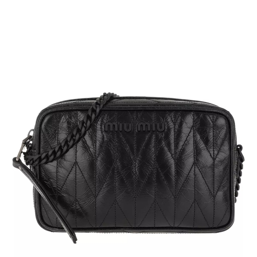 Miu Miu Camera Bag Leather Black  Sac à bandoulière