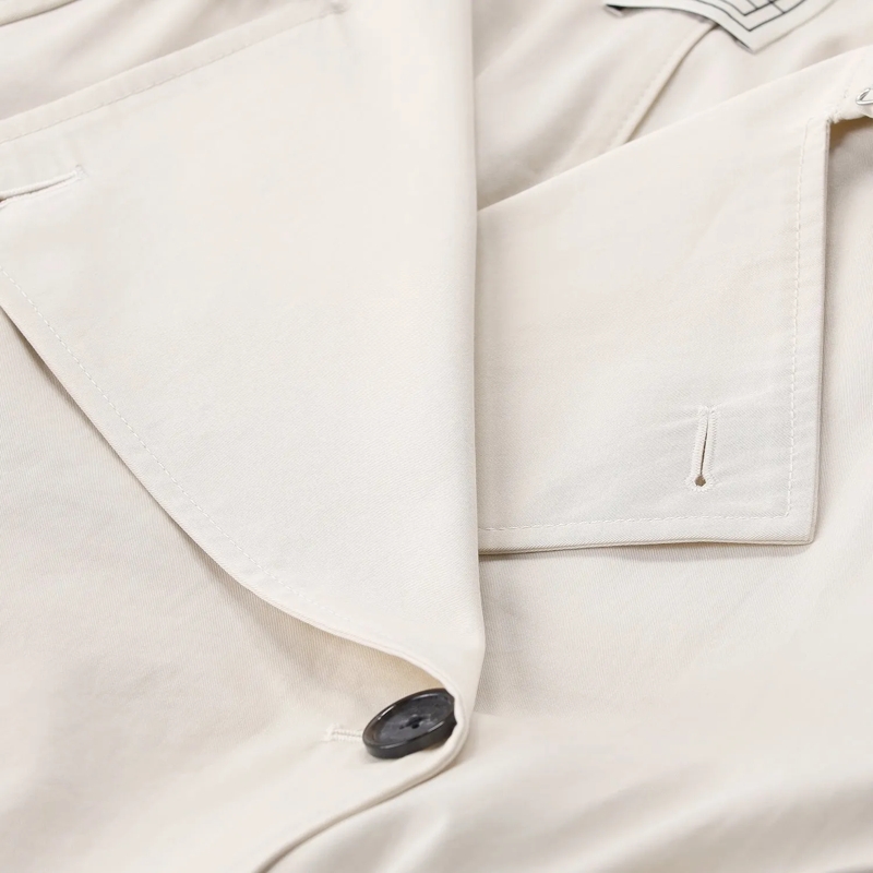 TOTEME Übergangsmantel Trenchcoat aus Baumwolle beige(Image 5)