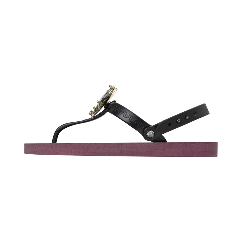 UZURII Flip Flops Zehentrenner Python Bronze bordeaux