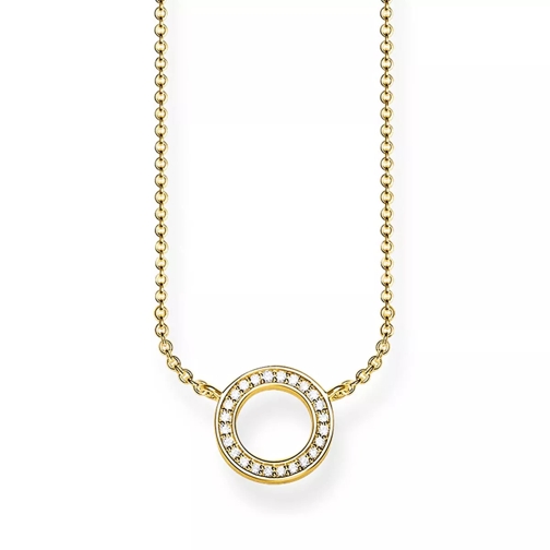 Thomas Sabo Necklace Circle Small Gold/White Collier court