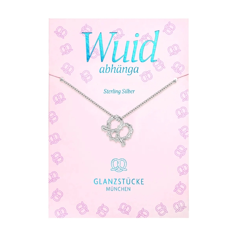 Glanzstücke München Mittellange Halskette Sterling Silber Halskette Herz-Breze silber(Image 2)