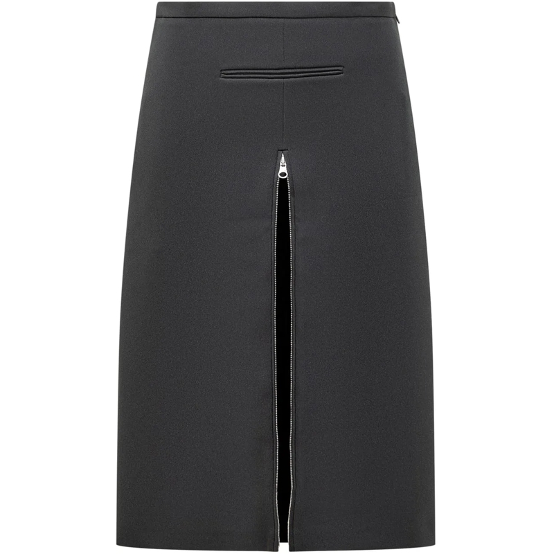 Courrèges Midirock Gonna Zipped schwarz