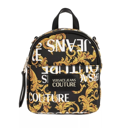 Versace Jeans Couture Multi Printed Backpack Black/Gold Rucksack