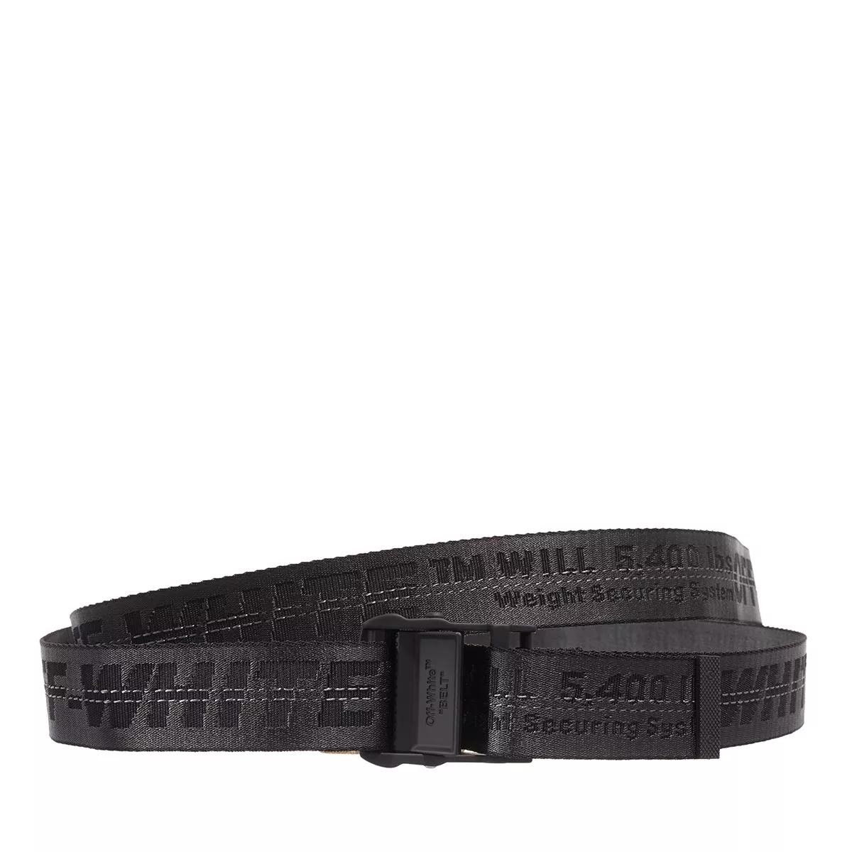 dwaas Uitbarsten smeren Off-White Classic Industrial Belt H35 Black Black | Geweven Riem |  fashionette