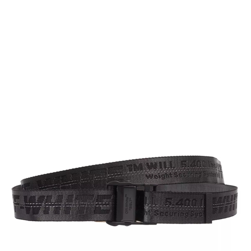 Off-White Classic Industrial Belt H35 Black Black Vävt skärp