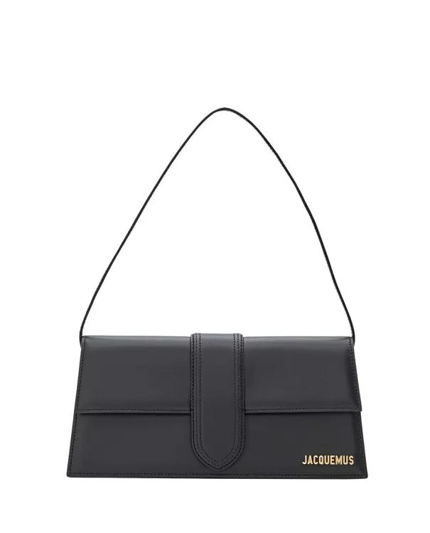 Jacquemus Shopper - Le Bambino Long Leather Shoulder Bag - Gr. unisize - in Schwarz - für Damen