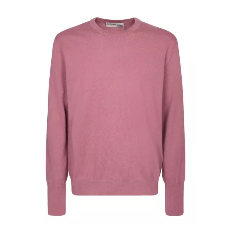 Ballantyne  Pink Cashmere Jumper Pink