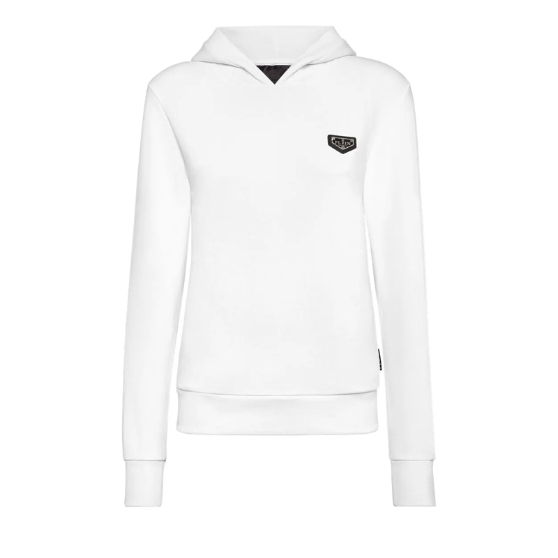 Philipp Plein Sweatshirt Hoodie Iconic Plein weiss