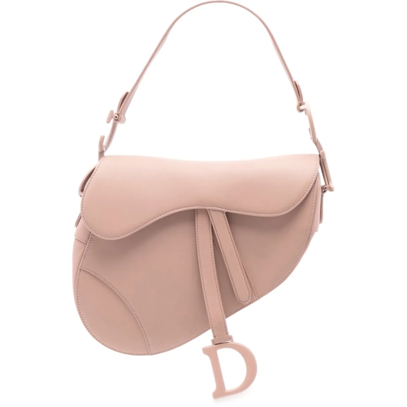 Christian Dior Schultertasche Ultra Matte Calfskin Saddle Bag rose