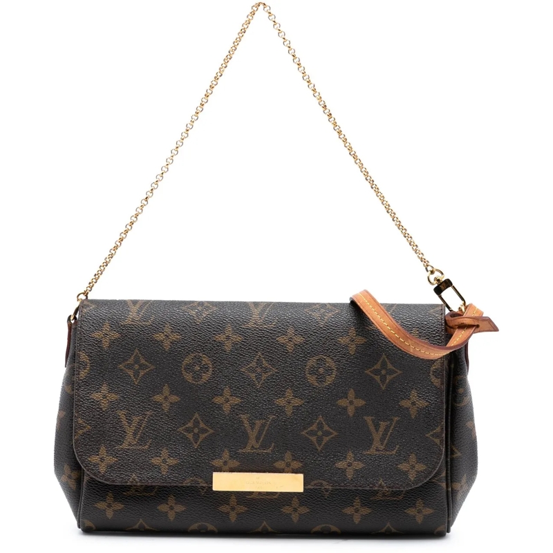 Louis Vuitton Schultertasche Monogram Favorite PM braun
