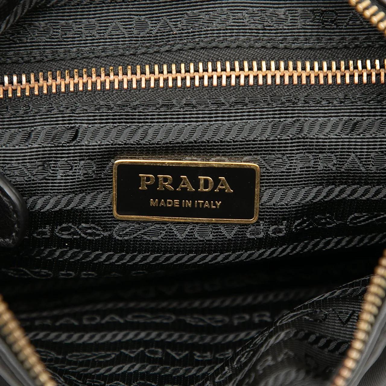 Thumbnail - Prada Hobo Bags - Tessuto Zip Top Crossbody - Gr. unisize - in Schwarz - für Damen