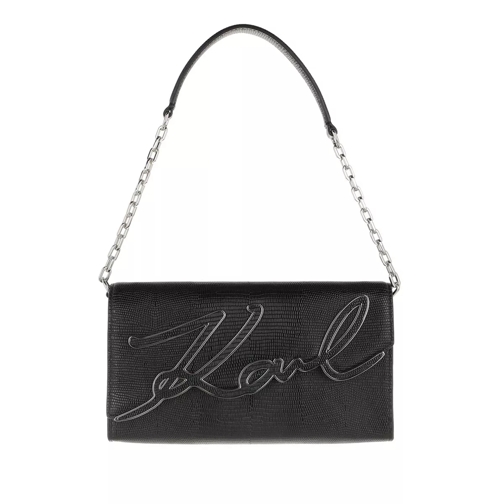 Karl Lagerfeld Signature Pouchette Black Pochette-väska