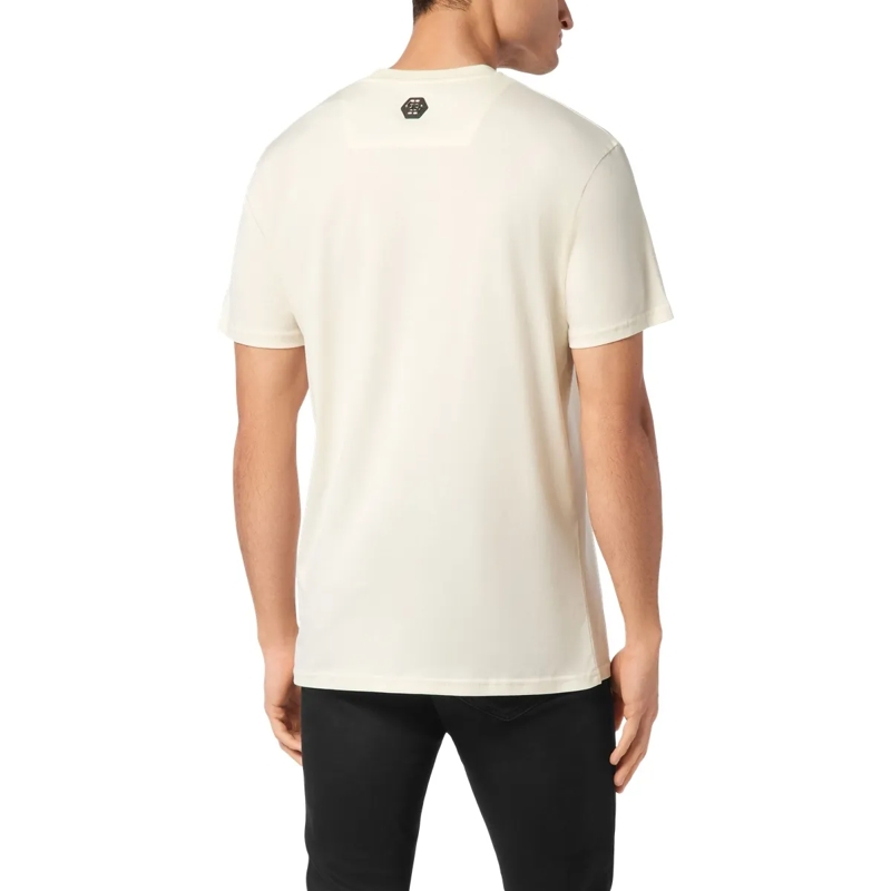 Philipp Plein T-Shirt T-Shirt Racing Mit Schmucksteinen weiss(Image 2)