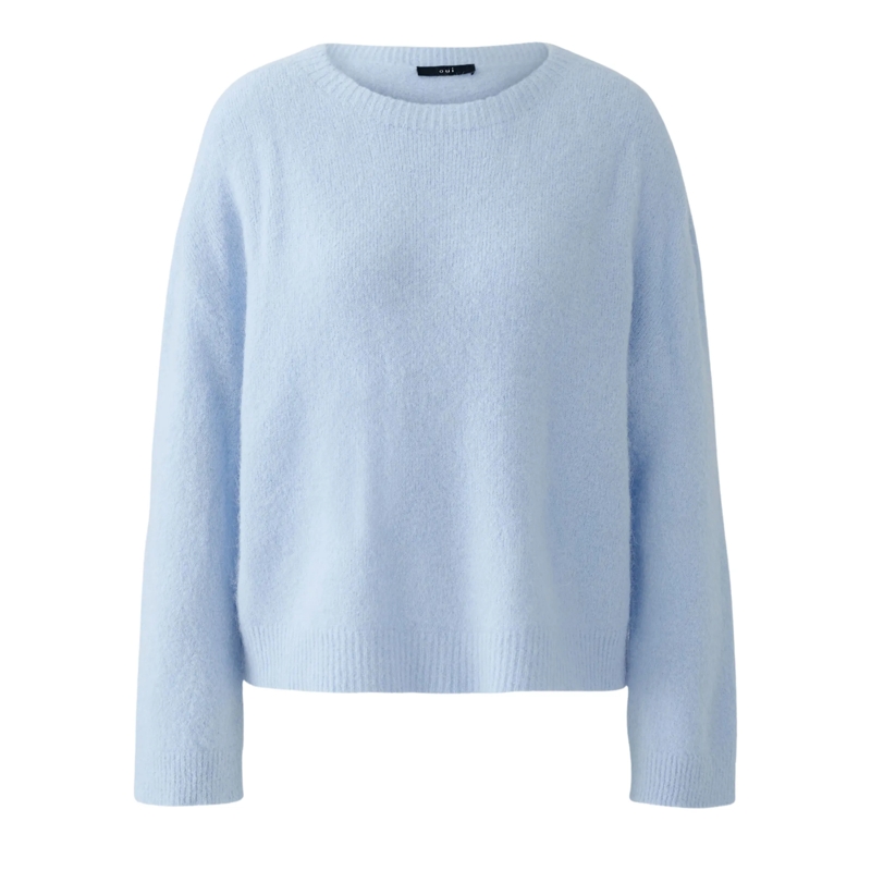 Oui Pullover Pullover hell-blau
