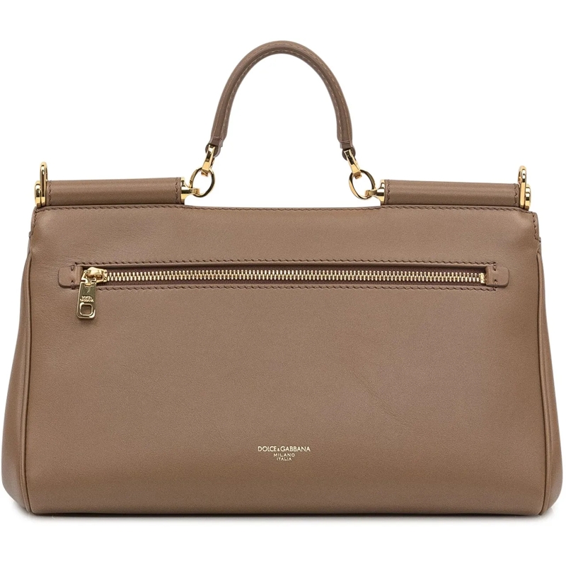 Dolce&Gabbana Tote Dolce & Gabbana Borsa Lux Ottone Vintage in Pelle taupe(Image 4)