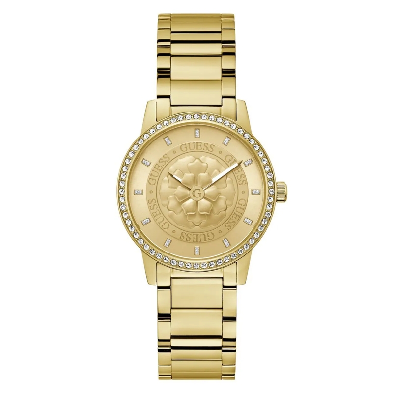 Guess Quarzuhr Quarz-Analoguhr Petal gold