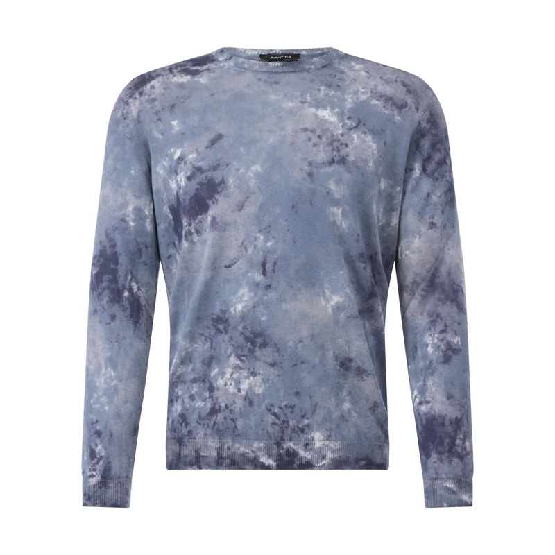 CALIBAN Pullover Dünner Pullover mit Kaschmir blau