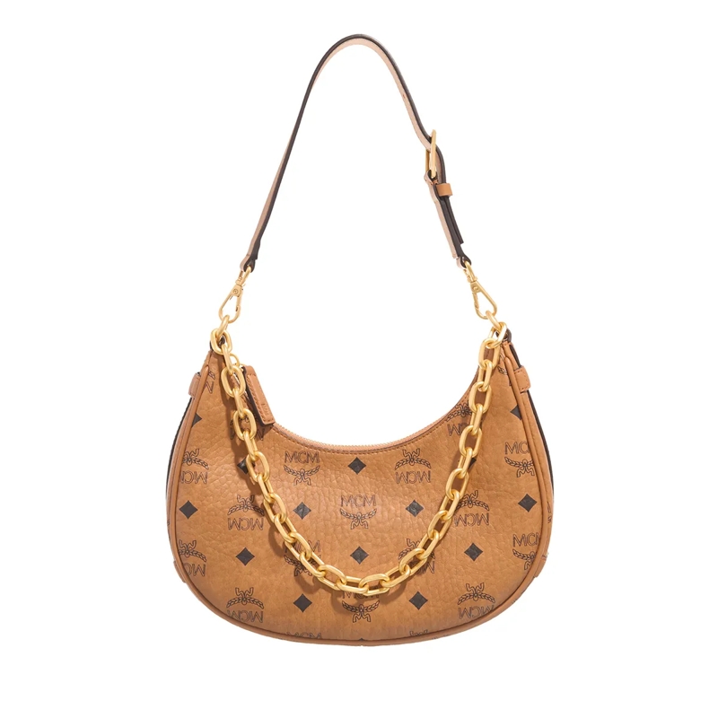 MCM Hobo Bag Aren Vi Hobo Sml Co Cognac
