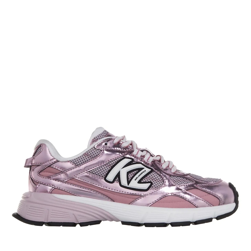 Karl Lagerfeld Low-Top-Sneaker Orion Sidetrim Mix Lo Pink Lthr & Text W/Natural