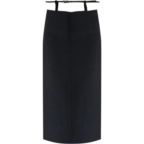 The Attico Jupes midi Midi Skirt Black schwarz