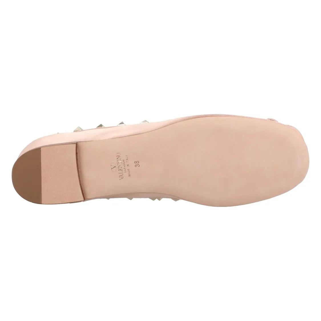 Thumbnail - Rockstud Satin Ballerinas Pink - Gr. 37,5 (EU) - in Rosa