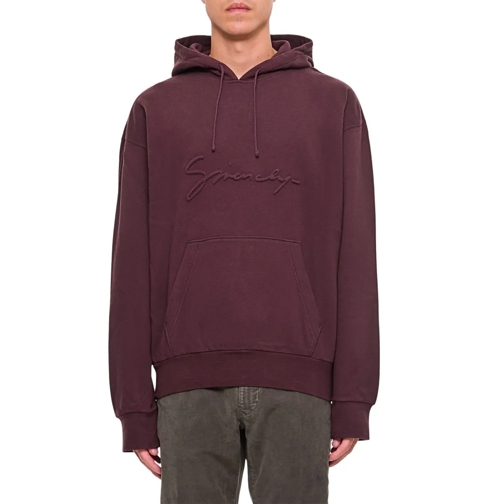 Givenchy Hoodie Cotton Hoodie Burgundy