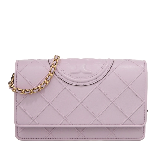 Tory Burch Wallet On A Chain Fleming Soft Chain Wallet Pale Purple