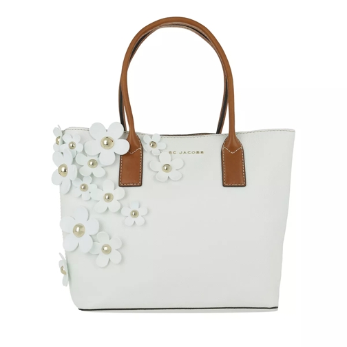 Marc Jacobs Daisy Tote Bag White Multi Rymlig shoppingväska