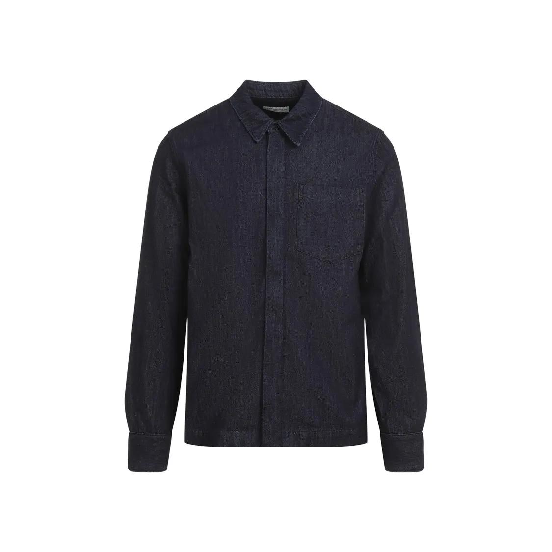 Dries Van Noten - Indigo Blue Cotton Corran Shirt - Größe M - blau