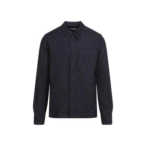 Dries Van Noten Indigo Blue Cotton Corran Shirt Blue Chemises