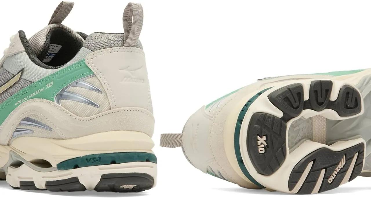 Thumbnail - Mizuno Low-Top Sneaker - baskets wave rider 10 - Gr. US_10_5 - in Lila - für Damen