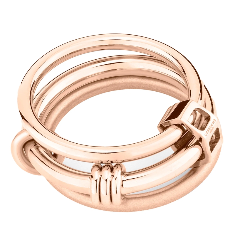 Liebeskind Berlin Ring Edelstahl The Layer-Ring rose(Image 4)