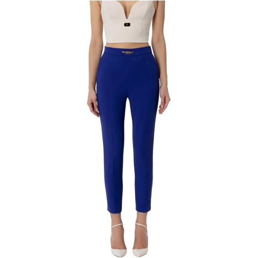 Elisabetta Franchi Broeken Trousers Blue blau