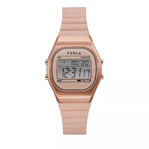 Furla Digital Ladies Rose Gold Quartz Horloge