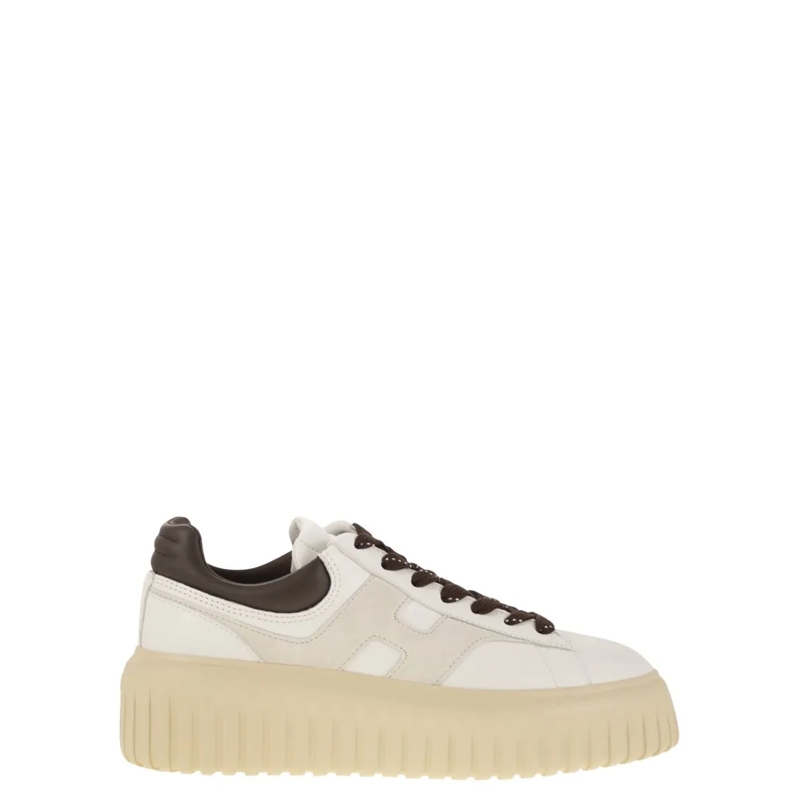 Hogan Lage-top sneaker H-Stripes Leather Trainers Neutrals